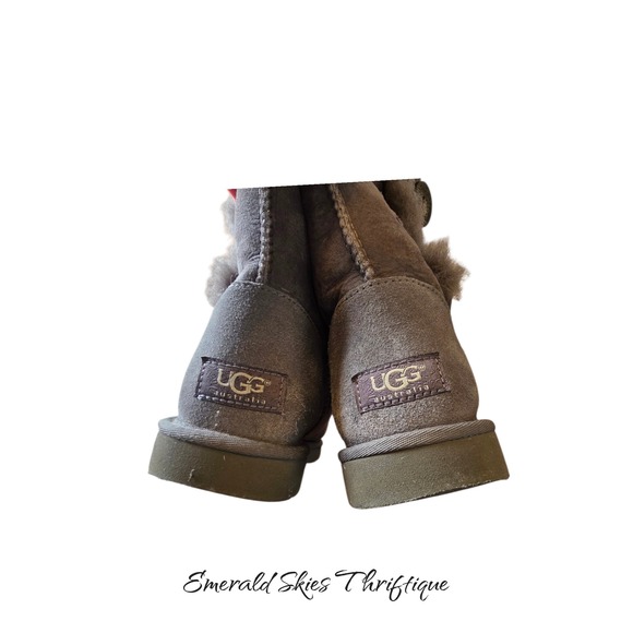 UGG Shoes Women's 9 Bailey Button Triplet Triple Button Gray free shipping - Picture 5 of 10